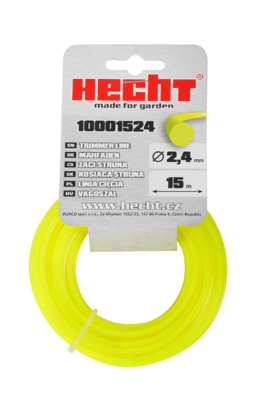 HECHT 10001524 - struna kulatá 2,4 mm x 15 m - 1