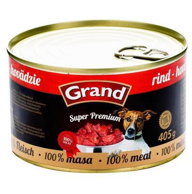 GRAND SUPERPREMIUM Hovězí 405g - DOG
